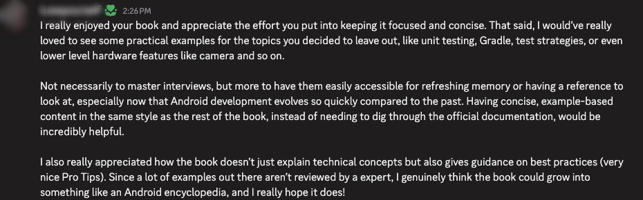 Community feedback 9